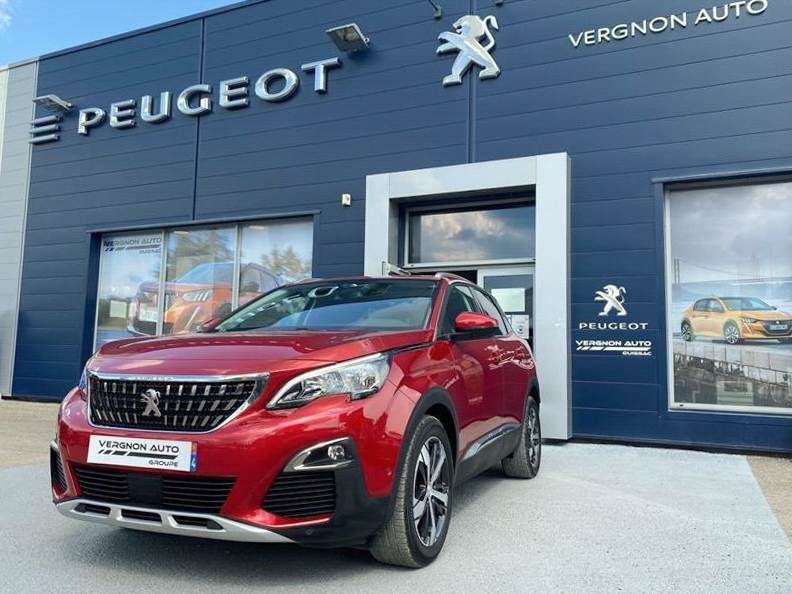 Peugeot 3008 (2) - 1.6 BlueHDI 128 S&S Allure - 09/2017 - Rouge - Diesel - Boite manuelle - 6 CV - 5 portes