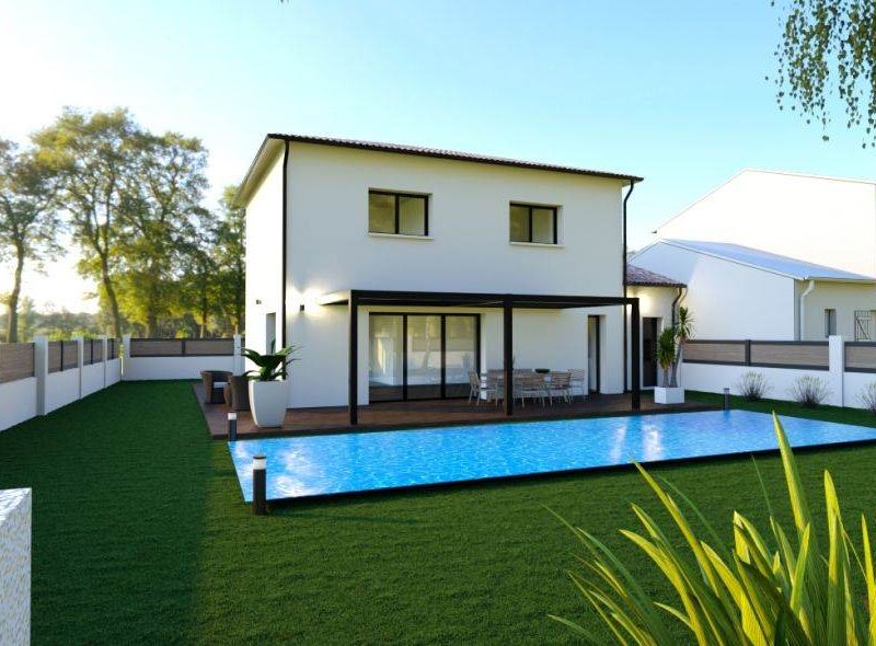 Ref:40855 - Villa neuve contemporaine sur Pibrac
