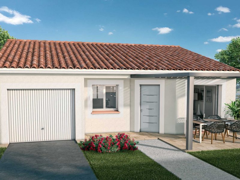 Villa de 80m² plain-pied 3 chambres + garage ...