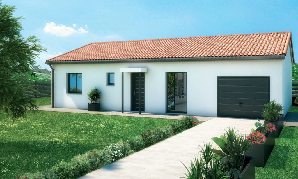 Ref:8590 - ADISSAN Maison de PP 85 m2 terrain de 585 m2