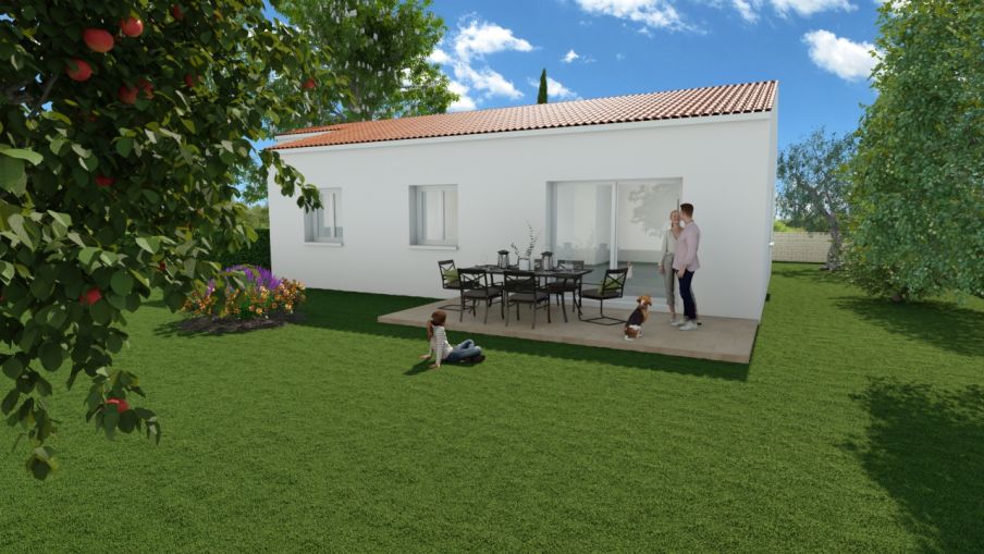 Ref:9629 - terrain plus maison a bedarieux