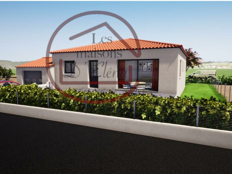 Villa F4 avec garage et terrasse sur 700m² de terrain