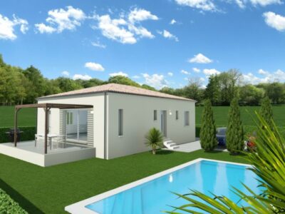 Ref:43843 - Villa à construire sur Saint Hilaire d'Ozilha...