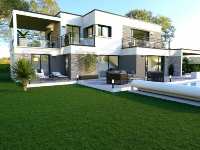 Ref:44440 - villa contemporaine 230m² habitables