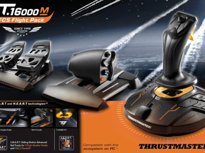 Vends Kit complet de commandes Simulateur de vol Thrustmaster T-16000M