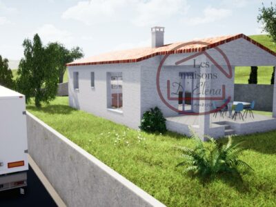 Villa F3 avec terrasse couverte sur 500m² de terrain