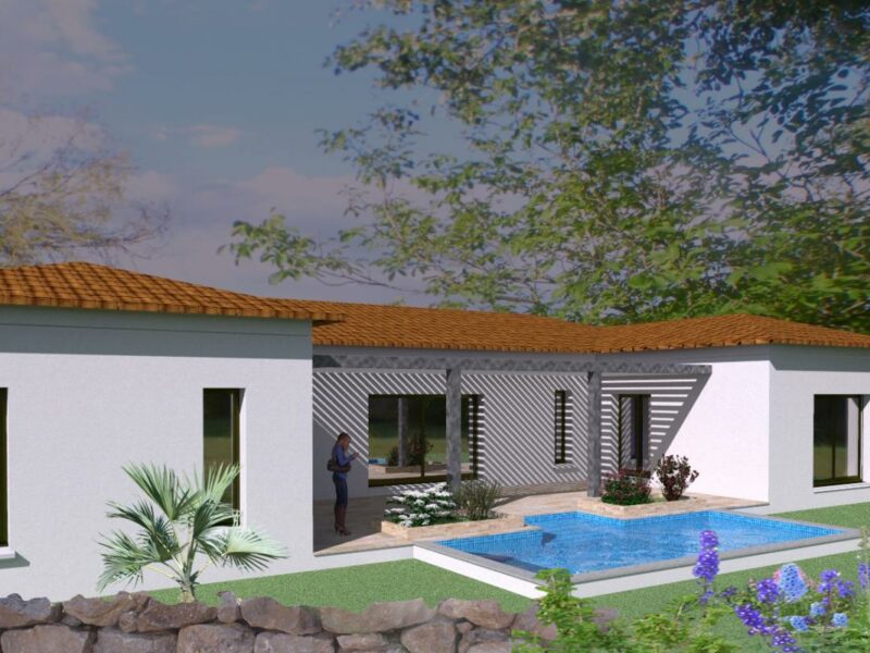 POMEROLS Villa neuve avec jardin