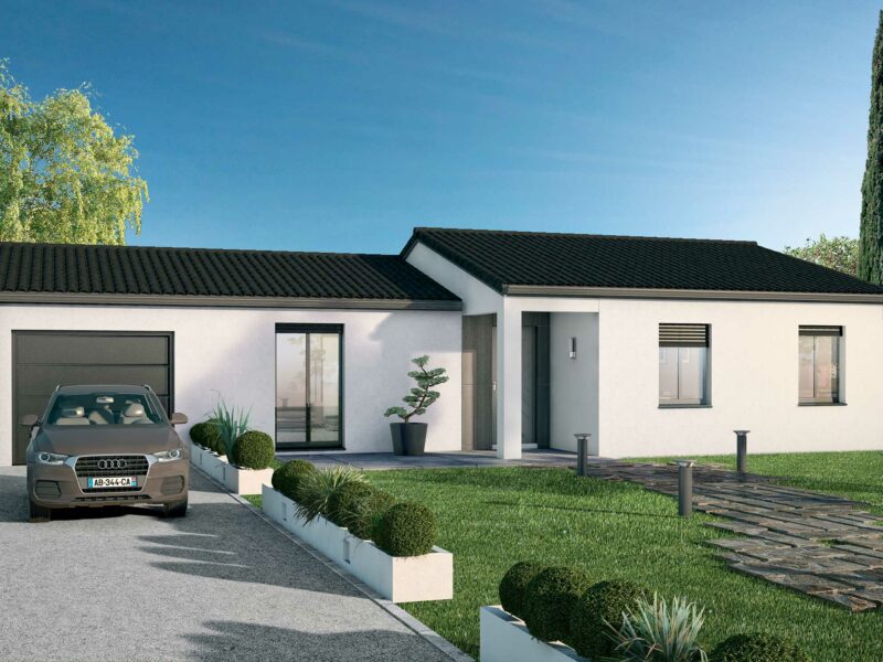 Ref:44505 - Projet de maison à bâtir de 92 m² plus garage...