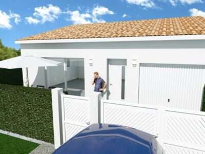 Ref:45059 - Villa de 68m² 2 chambres avec garage à VAUVER...