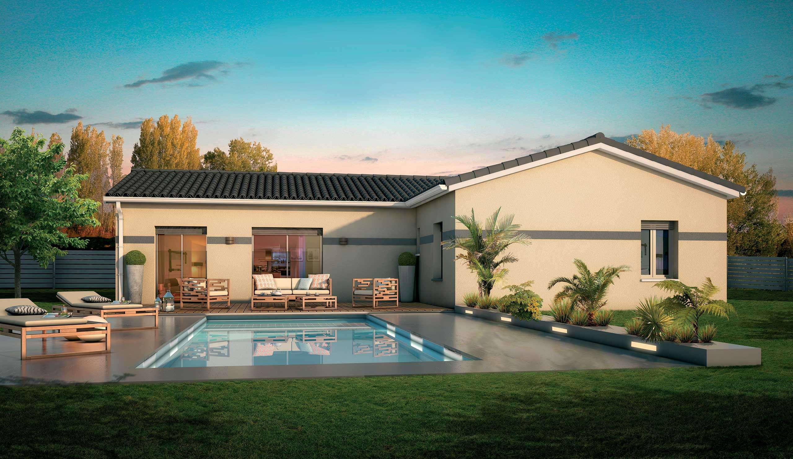 Ref:45290 - Villa T4 100 m² à Saint-Sauveur - centpourcent-occitanie.fr