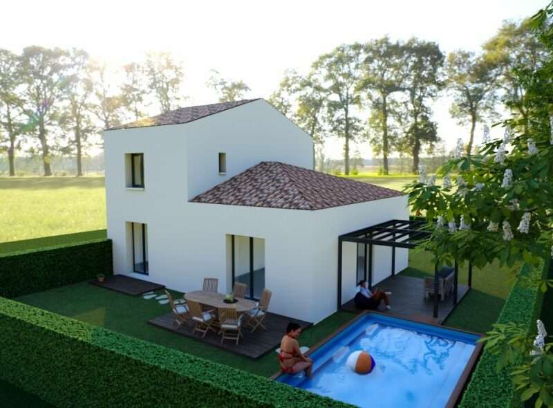Ref:45303 - Village Perpignan sud , villa avec étage sur ...