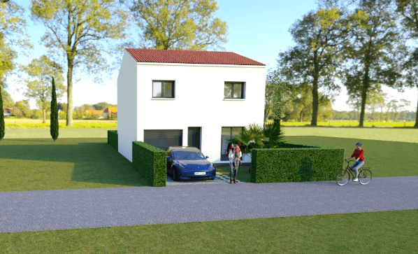 Ref:45768 - villa 6 pièces avec terrain de 190 m² sur per...