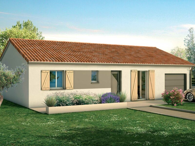 Ref:45967 - Maison T4 plain pied contemporaine RE2020 SOR...