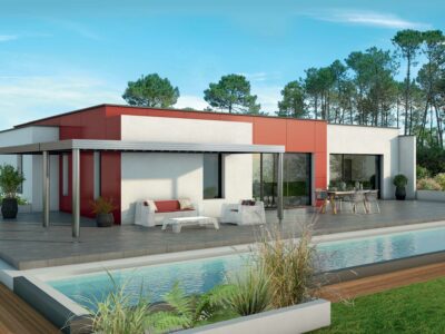 Ref:46554 - Villa contemporaine 135 m² + garage à Lapeyro...
