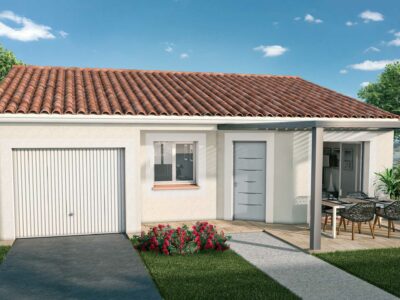 Ref:46809 - Villa T4 de 80 m² garage intégré à Bazus (313...