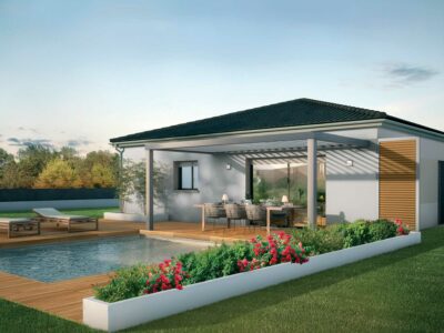 Ref:47013 - Villa moderne à toit plat à construire à Sall...