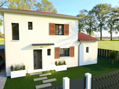 Ref:47374 - villa 100 m2 à etage T4 et garage sur terra...