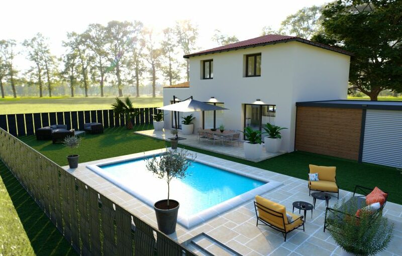 Ref:47015 - CUGNAUX villa personnalisé de 130 m2 T5 + GAR...