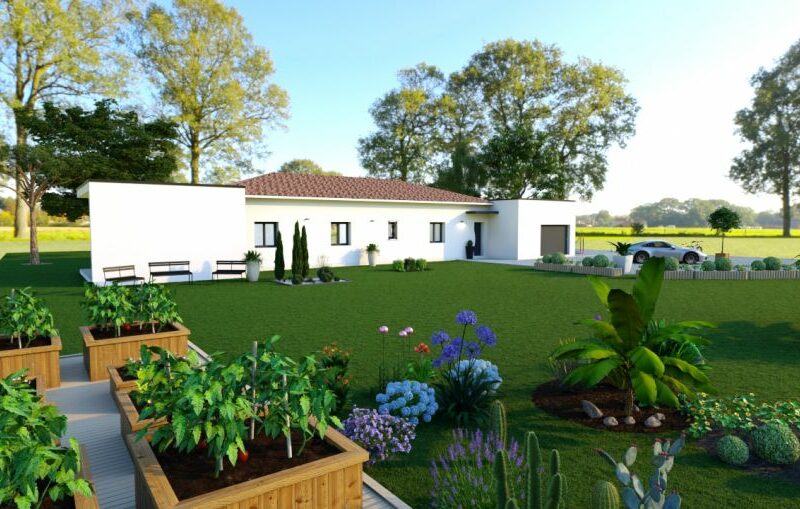Ref:47213 - villa contemporaine T5 120 m2 avec garage Fo...