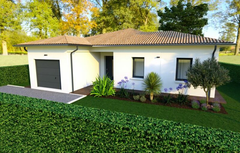 Ref:47851 - villa contemporaine 110 m2 avec garage