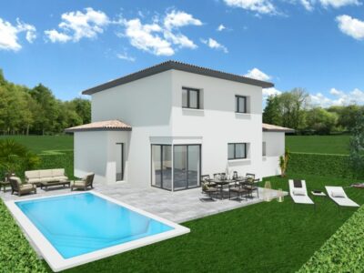 Ref:47866 - Cugnaux Terrain de 678 m2 avec villa neuve de...