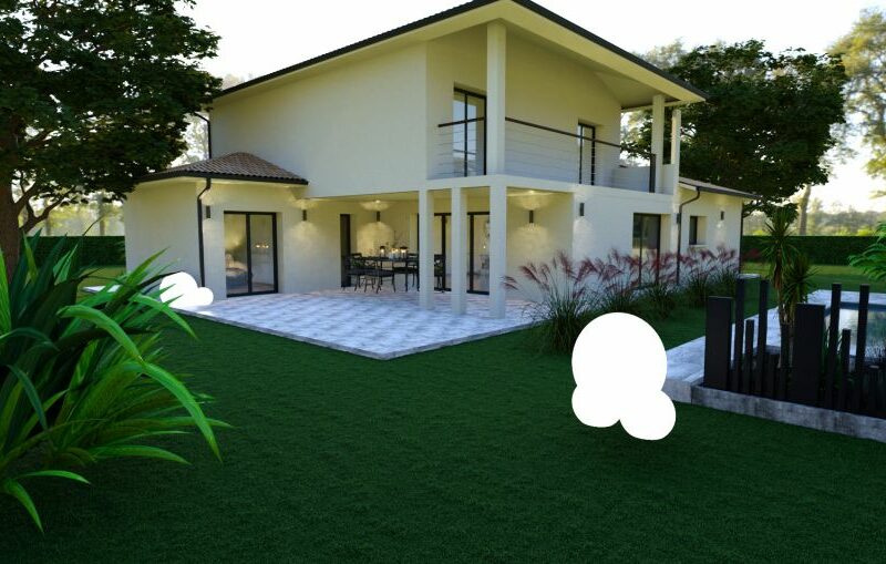 Ref:47868 - villa 130 m2 avec garage T5