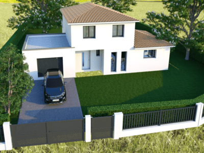 Ref:48159 - villa contemporaine de 120 m2 T5 avec garage