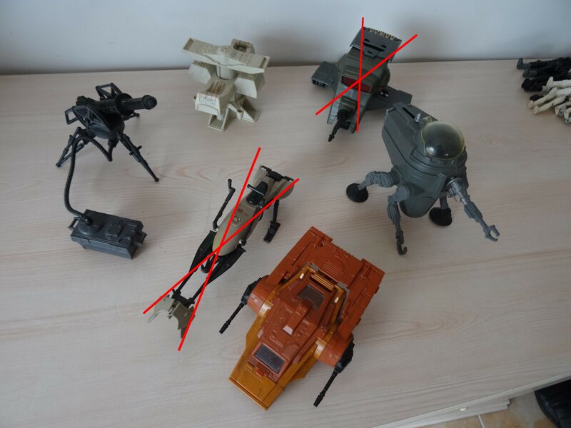 Lot 4 véhicules Star Wars,Vintage, Kenner, jouets rares , collection