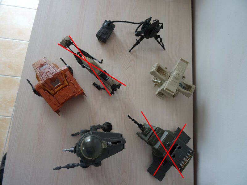 Lot 4 véhicules Star Wars,Vintage, Kenner, jouets rares , collection