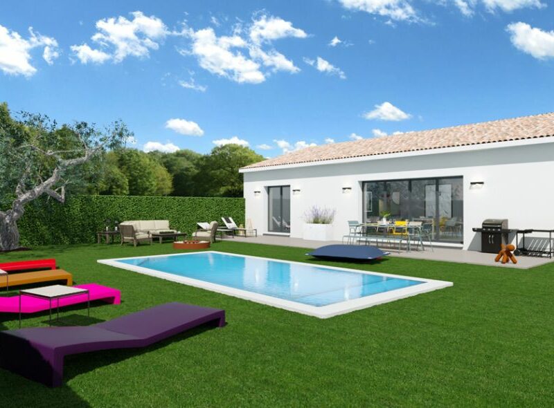 Ref:13452 - Villa F4 100 m² de plain pied sur 413 m² de t...