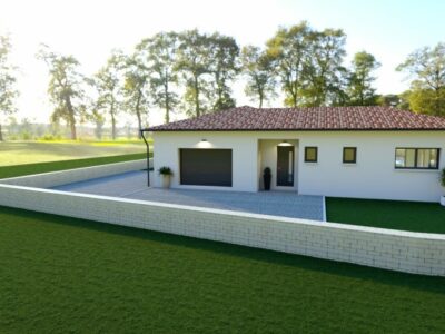 Ref:48464 - villa contemporaine de 100m2 T4 avec garage