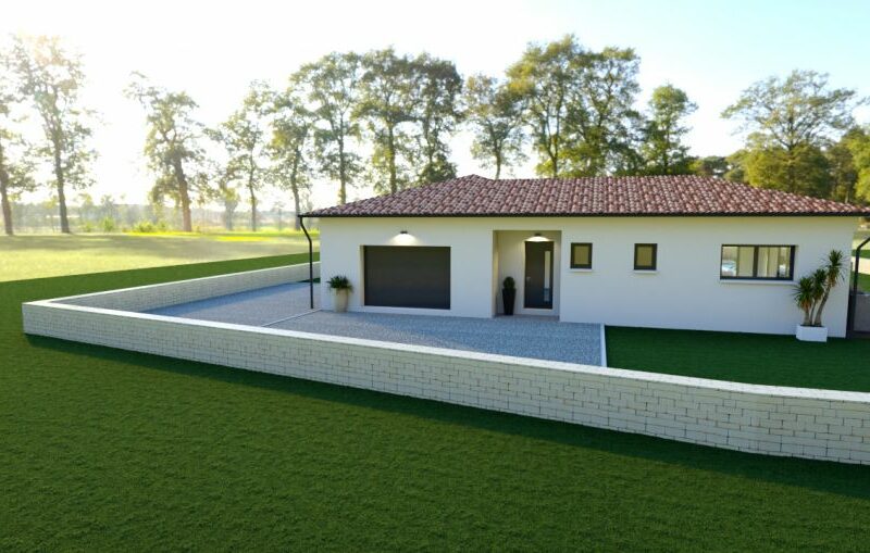 Ref:48464 - villa contemporaine de 100m2 T4 avec garage