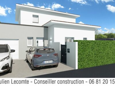 Ref:13585 - 34480 Pouzolles Villa moderne F5 avec garage