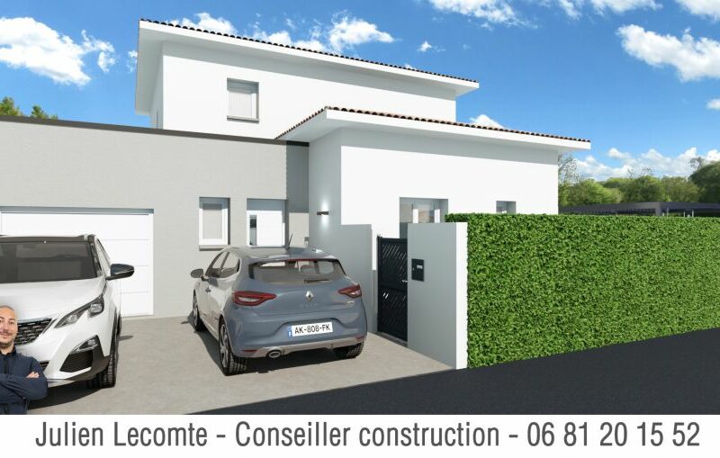 Ref:13585 - 34480 Pouzolles Villa moderne F5 avec garage