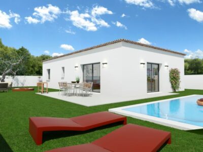 Ref:13605 - Villa de 100 m² habitable de plain pied sur 5...