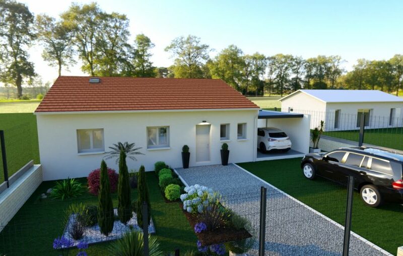 Ref:47208 - Peyssies villa neuve T4 100 m2+ porche couver...