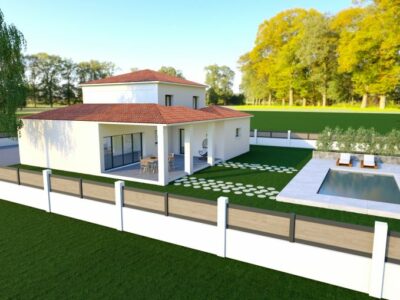 Ref:48715 - Villa de 141 m² + Garage de 18 m² à construir...