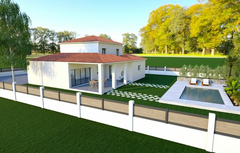 Ref:48820 - Villa à bâtir de 141 m² avec un garage de 18 ...