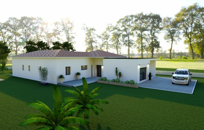 Ref:48864 - villa t5 120 m2 avec garage de plein pied su...