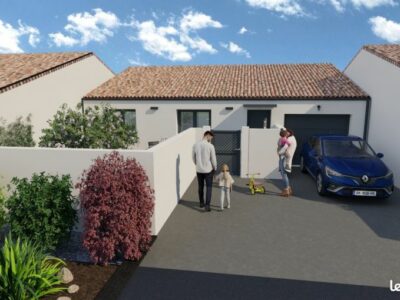 Ref:49153 - TERRAIN + VILLA avec garage et terrasse à Bou...