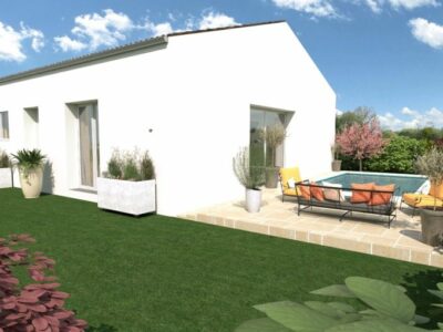 Ref:49157 - TERRAIN + VILLA avec garage et terrasse