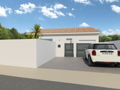 Ref:14078 - 34480 Autignac villa F4 garage dans une impas...
