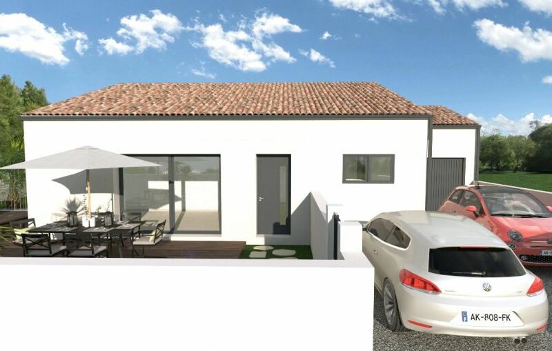 Ref:49363 - TERRAIN + VILLA avec garage et terrasse