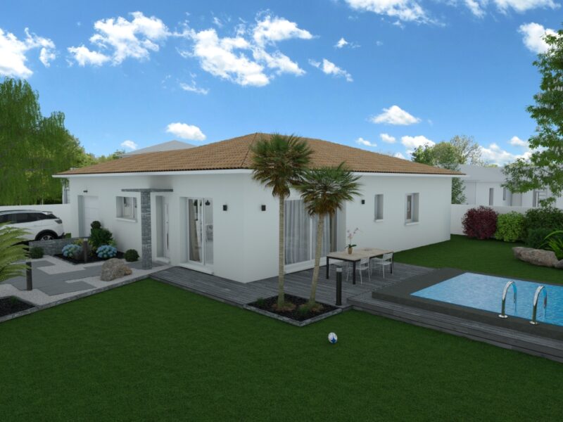 Servian villa neuve 3 chambres + garage avec jardin