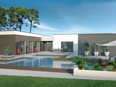 Ref:49689 - Maison contemporaine design toit terrasse 11...