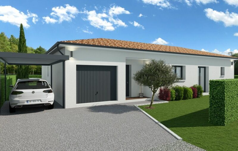 Ref:49806 - Beau plain-pied en L de 100 m²