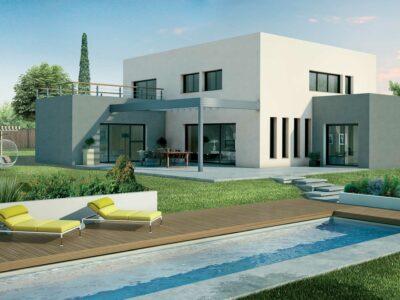 Ref:49887 - Belle villa contemporaine à toit plat à Marco...