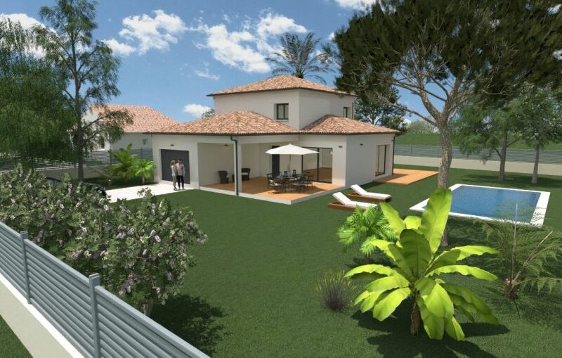 Ref:50000 - villa 120 m2 avec garage sur terrain de 509 m...