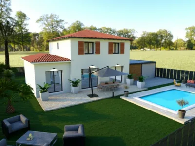 Ref:50896 - villa 125 m2 avec 4 chambres sur parcelle de ...
