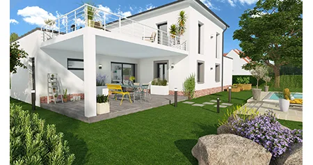 Ref:47649 - leguevin villa 140 m2 avec garage